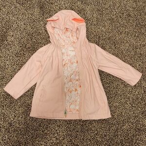 Cat & Jack Light Pink Jacket with Coral Bunny Print Lining